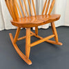 American Mid-Century Craftsman Continuous Bow Rocking Chair