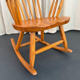 American Mid-Century Craftsman Continuous Bow Rocking Chair