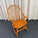 American Mid-Century Craftsman Continuous Bow Rocking Chair