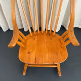 American Mid-Century Craftsman Continuous Bow Rocking Chair