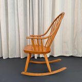 American Mid-Century Craftsman Continuous Bow Rocking Chair