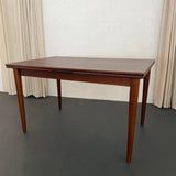 Scandinavian Modern Rosewood Extension Dining Table