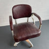 Industrial MId-Century Aluminum Leather Office Desk Chair By GoodForm
