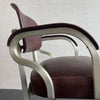 Industrial MId-Century Aluminum Leather Office Desk Chair By GoodForm