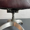 Industrial MId-Century Aluminum Leather Office Desk Chair By GoodForm