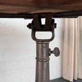 Early 20th Century Industrial Chestnut And Cast Iron Drafting Table