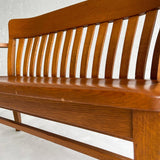 Industrial Oak Court Bench