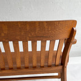 Industrial Oak Court Bench