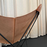 Pair Of Leather Butterfly Chairs By Jorge Ferrari-Hardoy For Knoll