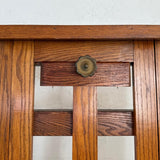 Large Industrial Adjustable Oak Artist Easel By E.H. & A.C. Friedrichs Co.