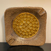 Italian Brutalist Art Pottery Ashtray By Aldo Londi For Bitossi