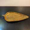 Mid-Century Modern Italian Gilt Art Pottery Leaf Tray