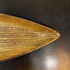 Mid-Century Modern Italian Gilt Art Pottery Leaf Tray