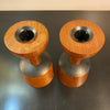 Scandinavian Modern Rosewood Candleholders By Laurids Lonborg