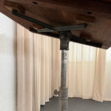 Early 20th Century Industrial Chestnut And Cast Iron Drafting Table