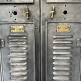 Industrial Brushed Steel Factory Lockers By Hart & Hutchinson Co.