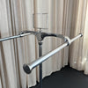 Art Deco Freestanding Double Pole Chrome Garment Rack