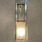 Art Deco Aluminum And Pyrex Glass Subway Light Covers