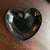 Trio Of Danish Modern Enameled Sterling Silver Metal Heart Dishes