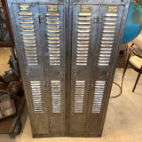 Industrial Brushed Steel Factory Lockers By Hart & Hutchinson Co.
