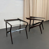 Pair Of Italian Mid-Century Modern Magazine Rack Side Tables By Ico Parisi
