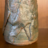 Mid-Century Modern Hand-Made Abstract Art Pottery Vase