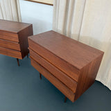Pair Of Mid-Century Modern Walnut Dressers By Mel Smilow