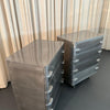 Streamlined Machine Age Brushed Steel Dresser By Norman Bel Geddes