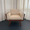 Mid-Century Modern Walnut Case Armchair By Mel Smilow