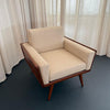 Mid-Century Modern Walnut Case Armchair By Mel Smilow