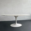 Large Oval Marble Tulip Dining Table By Eero Saarinen