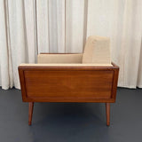 Mid-Century Modern Walnut Case Armchair By Mel Smilow