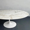 Large Oval Marble Tulip Dining Table By Eero Saarinen