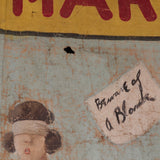 Driver Brothers "Mental Marvel" Folk Art Sideshow Circus Banner