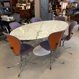 Large Oval Marble Tulip Dining Table By Eero Saarinen