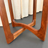 Mid-Century Modern Walnut "Bowtie" End Tables By Adrian Pearsall