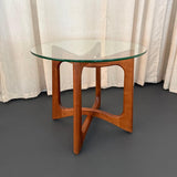 Mid-Century Modern Walnut "Bowtie" End Tables By Adrian Pearsall
