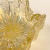Midcentury Italian Murano Champagne Art Glass Clamshell Dish