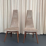 Pair Of Mid-Century Modern High Back Side Chairs By Adrian Pearsall
