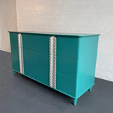 Hollywood Regency Lacquered Mahogany Double Dresser By John Stuart