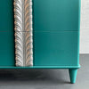 Hollywood Regency Lacquered Mahogany Double Dresser By John Stuart