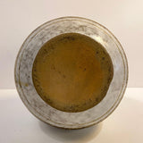 Mid-Century Modern Rustic Striped Studio Art Pottery Vase