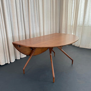 Spider-Leg Drop-Leaf Dining Table By Greta Magnusson Grossman