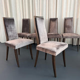 Set Of Eight Mid-Century Modern Highback Dining Chairs By Harvey Probber