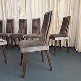 Set Of Eight Mid-Century Modern Highback Dining Chairs By Harvey Probber