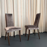 Pair of Mid-Century Modern Highback Dining Chairs By Harvey Probber