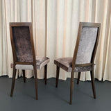 Set Of Eight Mid-Century Modern Highback Dining Chairs By Harvey Probber