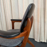 Mid-Century Modern Sculptural Walnut Armchair By Boling Chair Co.