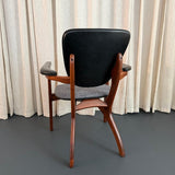 Mid-Century Modern Sculptural Walnut Armchair By Boling Chair Co.