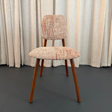 Mid-Century Modern Sculptural Walnut Side Chair By Bertha Schaefer